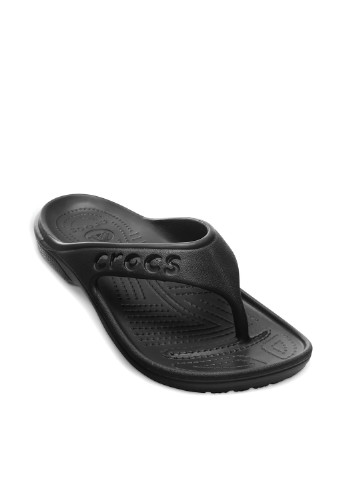 Черные пляжные вьетнамки Crocs