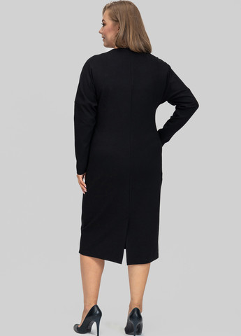 Черное кэжуал платье силуэтная A'll Posa однотонное