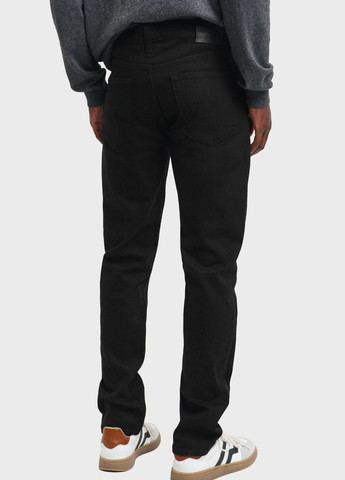 Черные демисезонные слим джинсы Gant