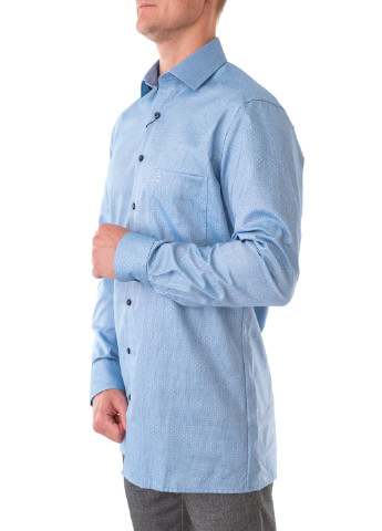 Синяя рубашка Olymp