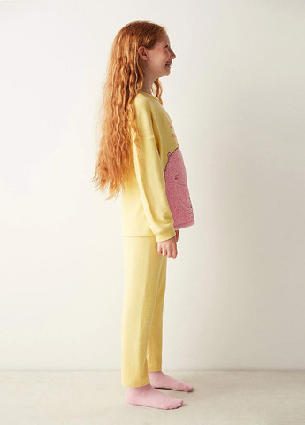 Жовта всесезон піжама (лонгслів, штани) лонгслів + брюки Penti