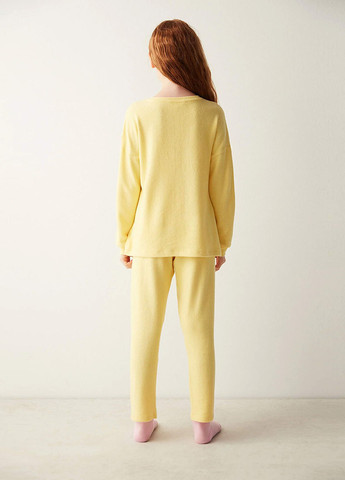 Жовта всесезон піжама (лонгслів, штани) лонгслів + брюки Penti
