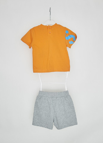 Оранжевый летний комплект (футболка, шорты) Sprint