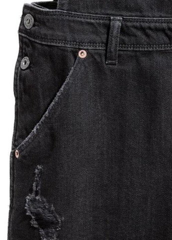 Сарафан H&M міні однотонний чорний джинсовий