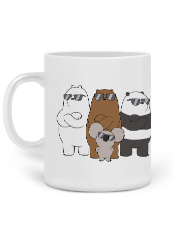 Кружка Вся правда про ведмедів (We Bare Bears) 330 мл горнятко керамічне (20259-2892) MobiPrint (224806216)