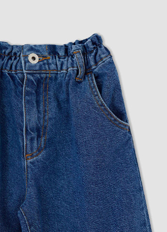 Синие демисезонные зауженные джинсы DeFacto