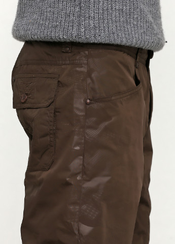 Темно-коричневые спортивные зимние прямые брюки Finn Flare