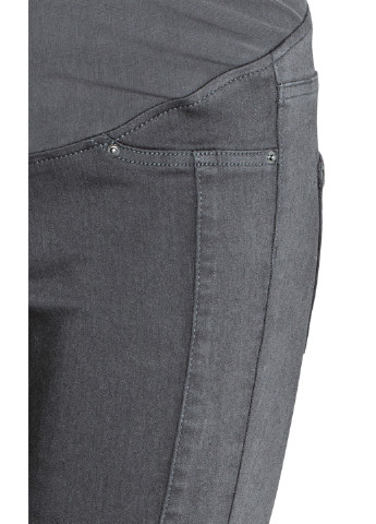 Штани для вагітних H&M завужені сірі джинсові бавовна, віскоза