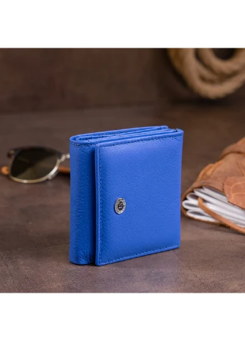 Жіночий шкіряний гаманець 10х9х1,3 см st leather (252133382)