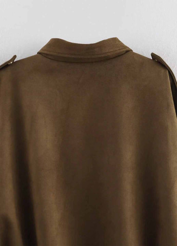 Коричневая демисезонная куртка SHEIN