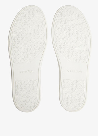Белые демисезонные кроссовки Calvin Klein LOW TOP LACE UP UNLINED