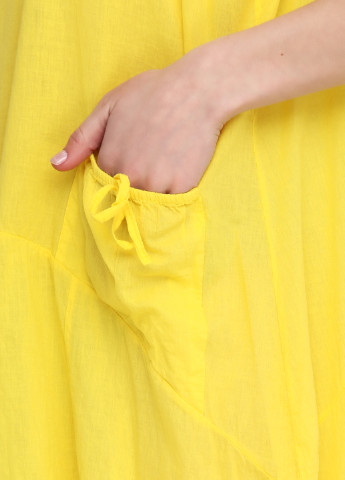 Жовтий кежуал сукня Moda in Italy однотонна