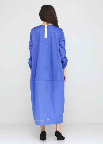 Голубое кэжуал платье Bize fashion однотонное