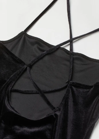 Черное кэжуал платье H&M с рисунком