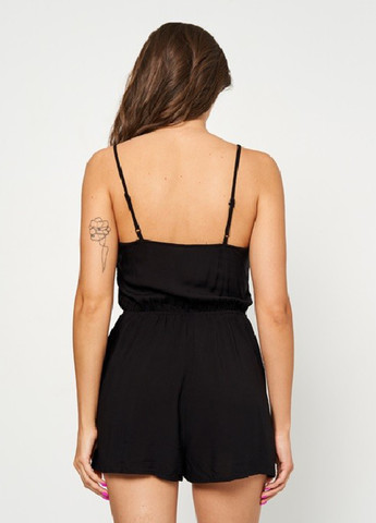 Комбінезон H&M комбінезон-шорти однотонний чорний кежуал віскоза