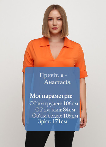 Оранжевая женская футболка-поло B.C. Best Connections однотонная