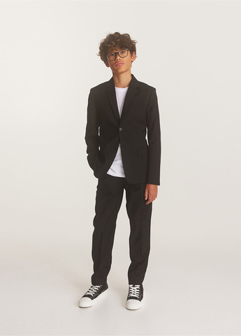 Черные кэжуал, классические демисезонные брюки прямые H&M
