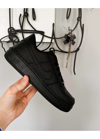 Чорні Осінні кросівки Nike Air Force Low Black