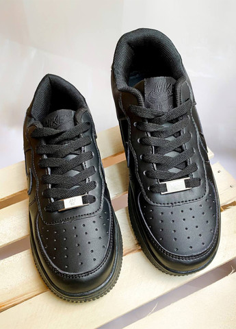 Черные демисезонные кроссовки Nike Air Force Low Black