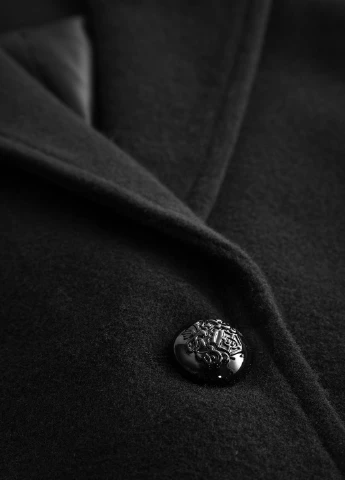 Чорне демісезонне Пальто однобортне Orsay