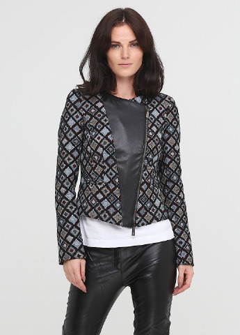 Черный кэжуал пиджак Pinko - с орнаментом - демисезонный