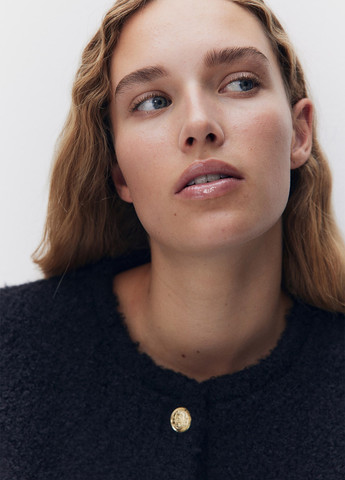 Черный демисезонный кардиган H&M