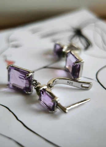 Сережки Silver Flame (354214467)