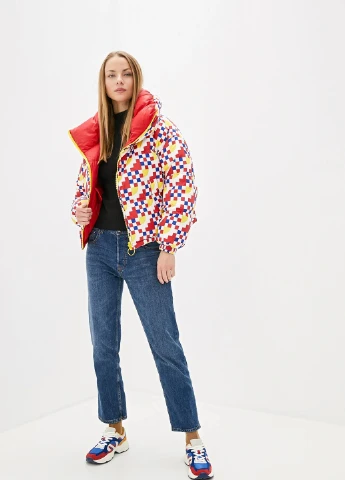 Комбинированная зимняя куртка United Colors of Benetton