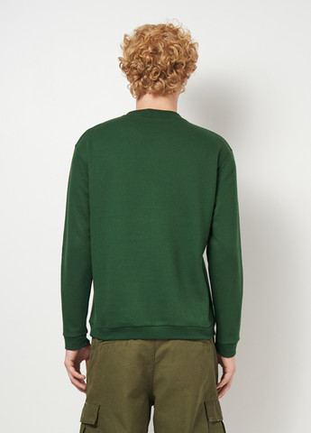 Темно-зеленый свитшот Sol's однотонный без декора (304674841)