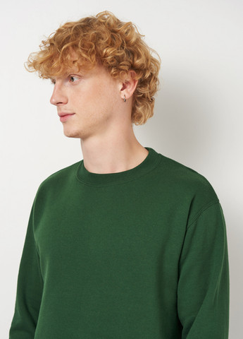 Темно-зеленый свитшот Sol's однотонный без декора (304674841)