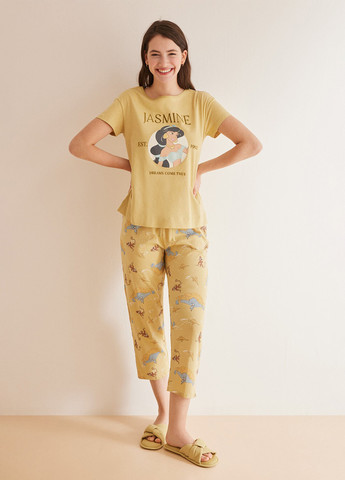 Желтая всесезон пижама (футболка, капри) футболка + капри Women'secret