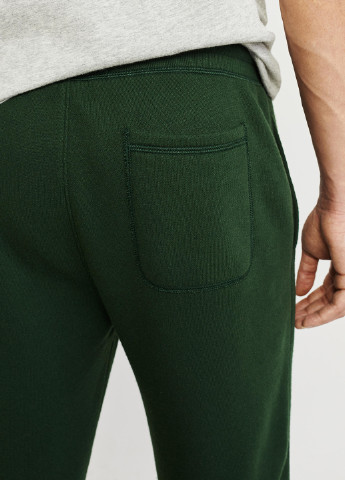 Зеленые спортивные демисезонные брюки Abercrombie & Fitch