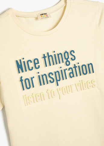 Світло-жовта літня футболка KOTON