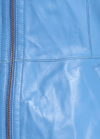 Голубая демисезонная куртка кожаная двусторонняя Undo