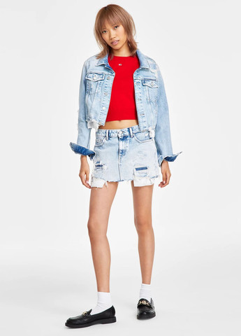 Блакитна демісезонна куртка Tommy Hilfiger