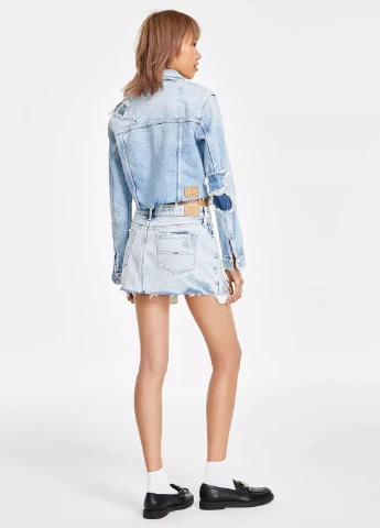 Блакитна демісезонна куртка Tommy Hilfiger