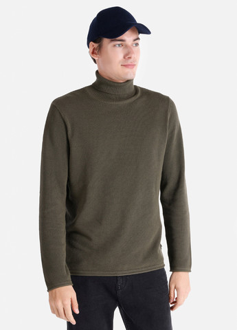 Оливковый (хаки) зимний свитер Colin's