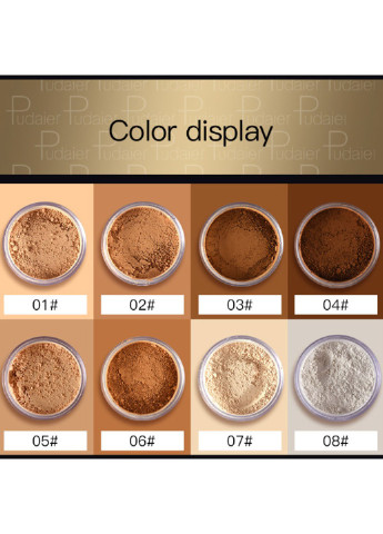 Напівпрозора розсипчаста фіксуюча пудра 6г Pudaier (254455151)