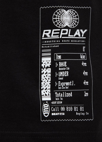 Чорна футболка Replay