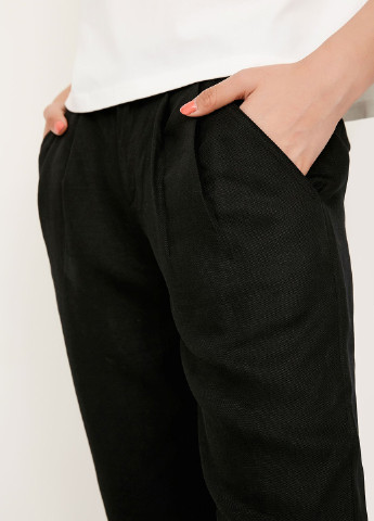 Черные классические демисезонные прямые брюки Only