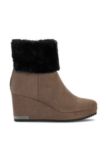Осенние ботинки DKNY с мехом из искусственной замши