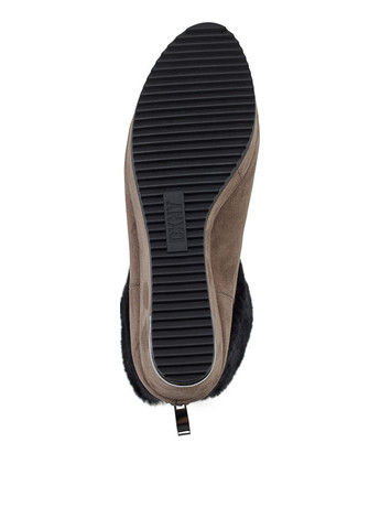 Осенние ботинки DKNY с мехом из искусственной замши