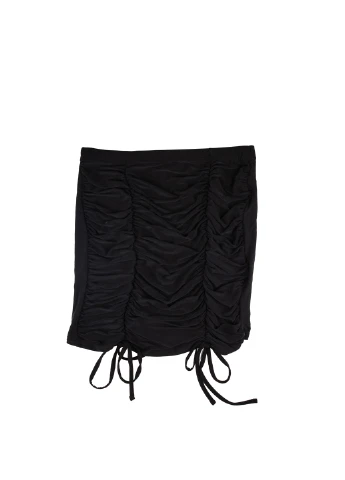 Черная однотонная юбка Boohoo