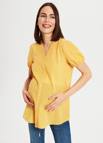 Жовта літня блуза для вагітних LC Waikiki