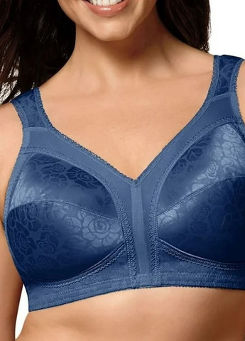 Синий минимайзер бюстгальтер Playtex без косточек нейлон