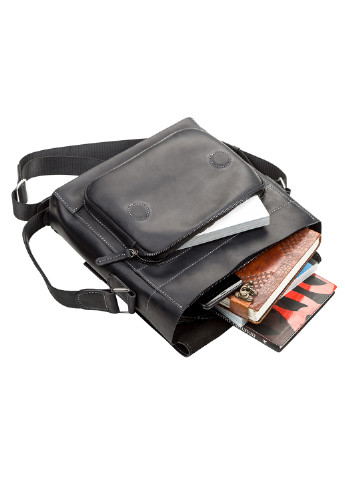 Чоловіча шкіряна сумка 28х30х8 см Shvigel (252130393)
