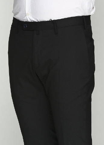Черные кэжуал демисезонные со средней талией брюки Hackett