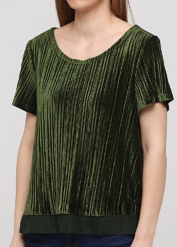 Зеленая демисезонная блуза Signature