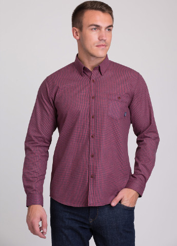 Бордовая кэжуал рубашка в клетку Trend Collection
