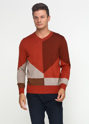 Бордовый демисезонный пуловер пуловер Folgore Milano